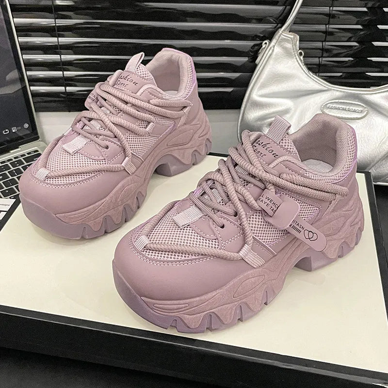 Ultra Soft Height Increasing Sneakers for Spring and Autumn