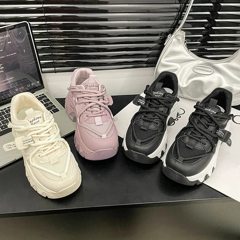 Ultra Soft Height Increasing Sneakers for Spring and Autumn