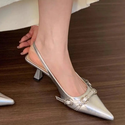 Elegant One-Piece Buckle Sandals for Spring and Summer