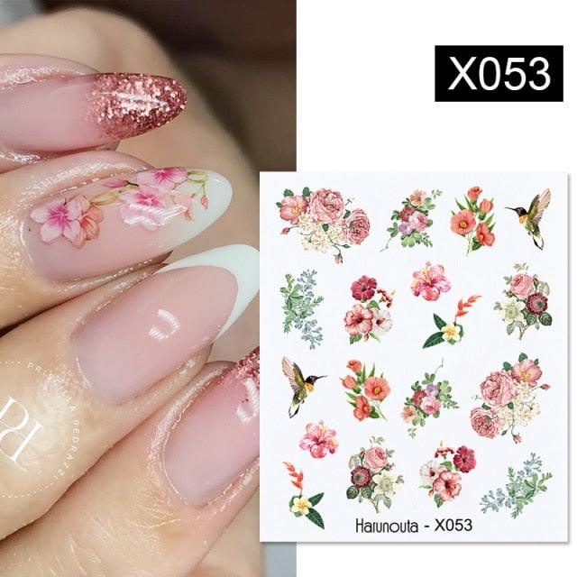 Spring Green Theme Water Decal Stickers for Nail Art