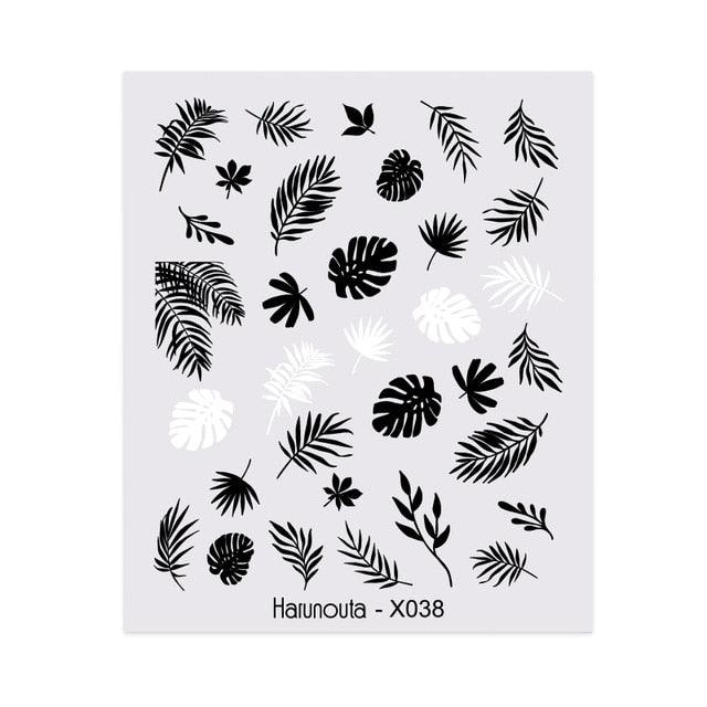 Spring Green Theme Water Decal Stickers for Nail Art