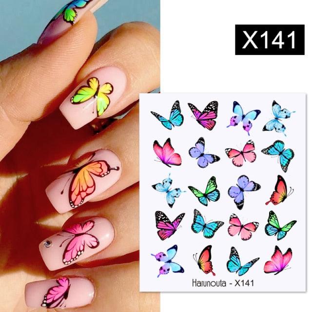 Spring Green Theme Water Decal Stickers for Nail Art