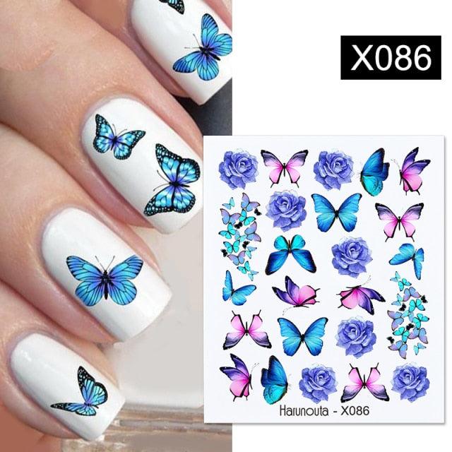 Spring Green Theme Water Decal Stickers for Nail Art