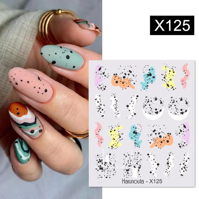 Spring Green Theme Water Decal Stickers for Nail Art