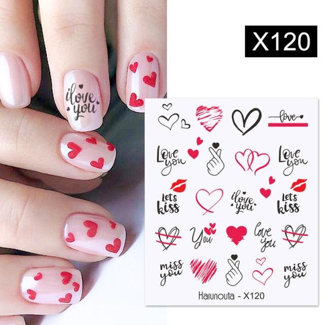 Spring Green Theme Water Decal Stickers for Nail Art