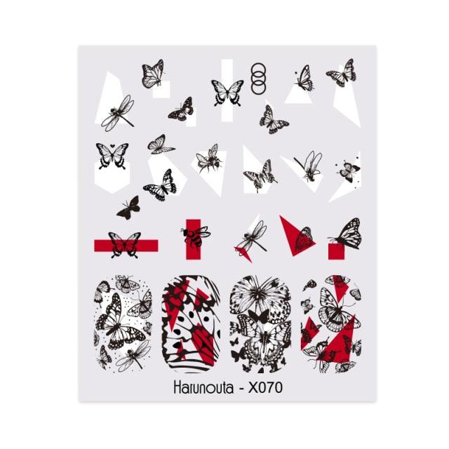 Spring Green Theme Water Decal Stickers for Nail Art