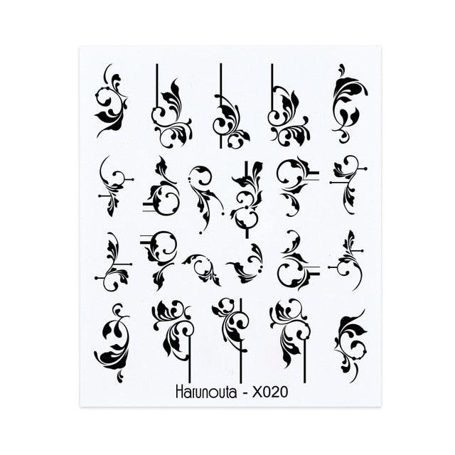 Spring Green Theme Water Decal Stickers for Nail Art