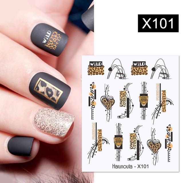 Spring Green Theme Water Decal Stickers for Nail Art