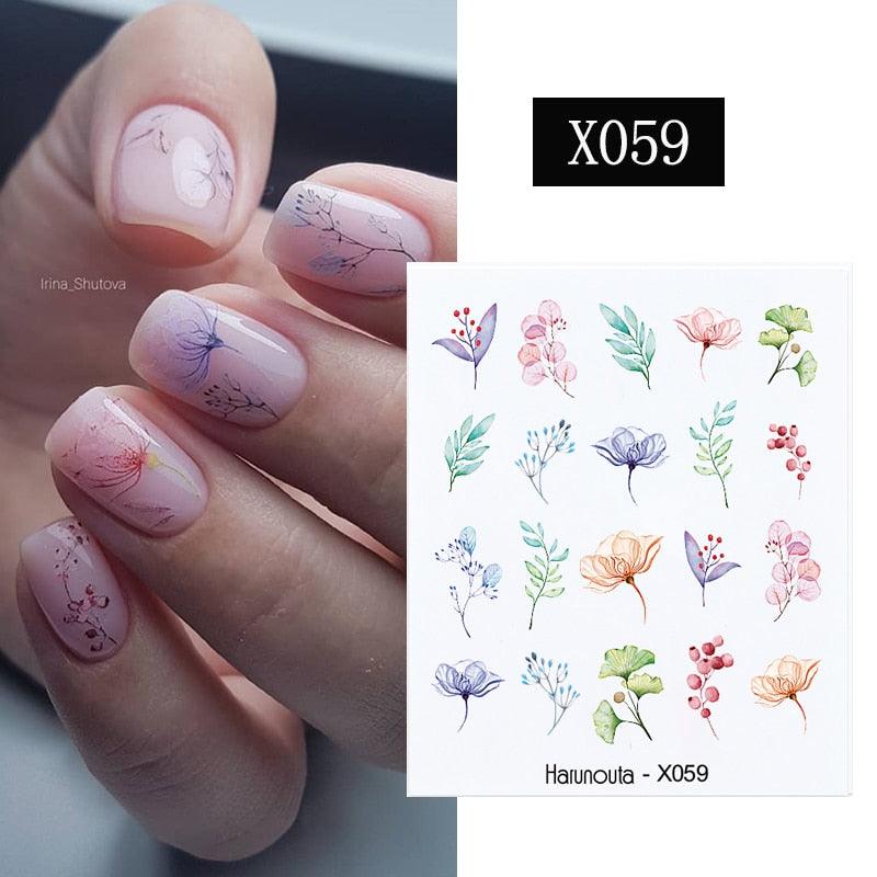 Spring Green Theme Water Decal Stickers for Nail Art
