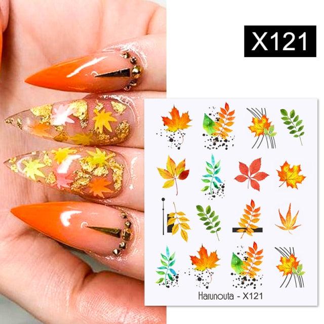 Spring Green Theme Water Decal Stickers for Nail Art