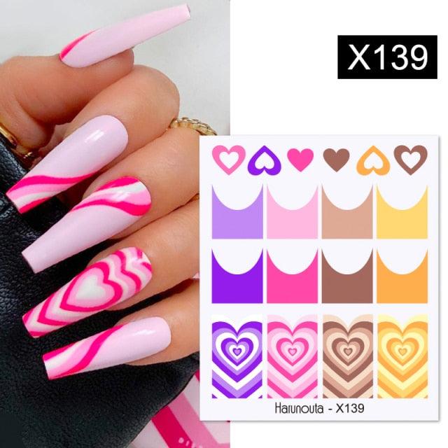 Spring Green Theme Water Decal Stickers for Nail Art
