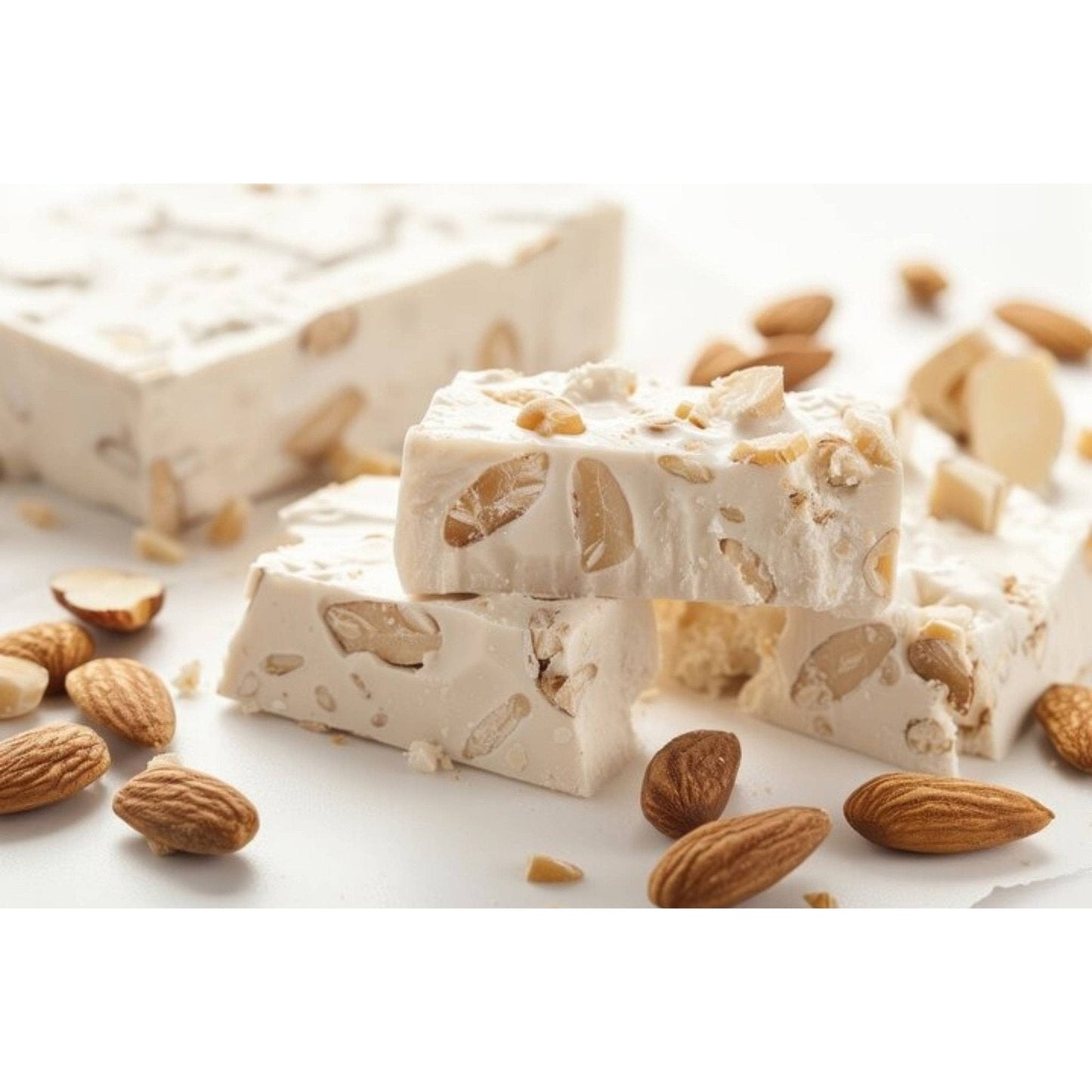 Nougat aux Amandes Sans Sucre Andy Anand - 36 Friandises de Taille Bouchée