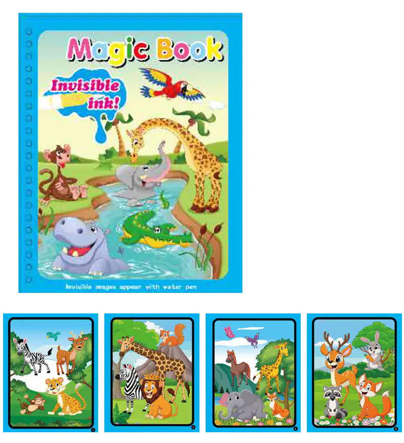 Libro de Pintura Mágica con Agua para Niños