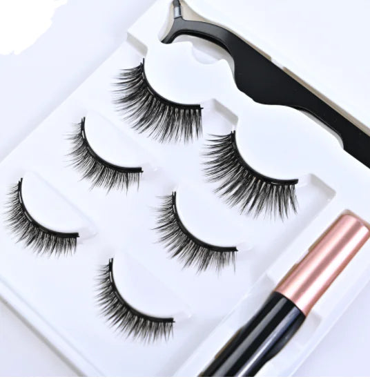 Premium 3D False Eyelashes with Magnetic Eyeliner