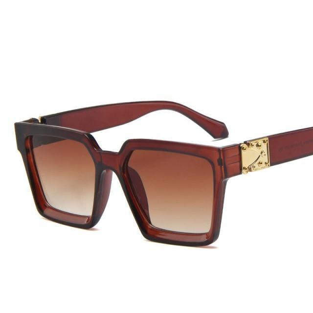 Gafas de sol cuadradas de lujo para mujeres y hombres
