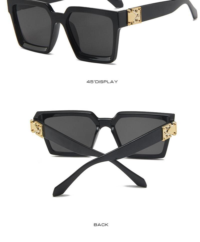 Gafas de sol cuadradas de lujo para mujeres y hombres