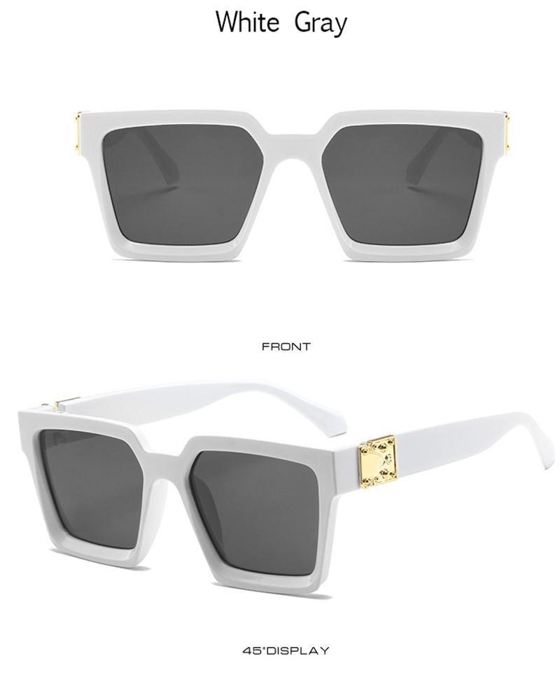 Gafas de sol cuadradas de lujo para mujeres y hombres
