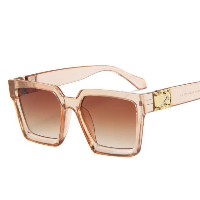 Gafas de sol cuadradas de lujo para mujeres y hombres