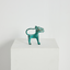 Figurita de Leopardo de Metal de Bronce Mini Benin