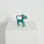 Figurita de Leopardo de Metal de Bronce Mini Benin