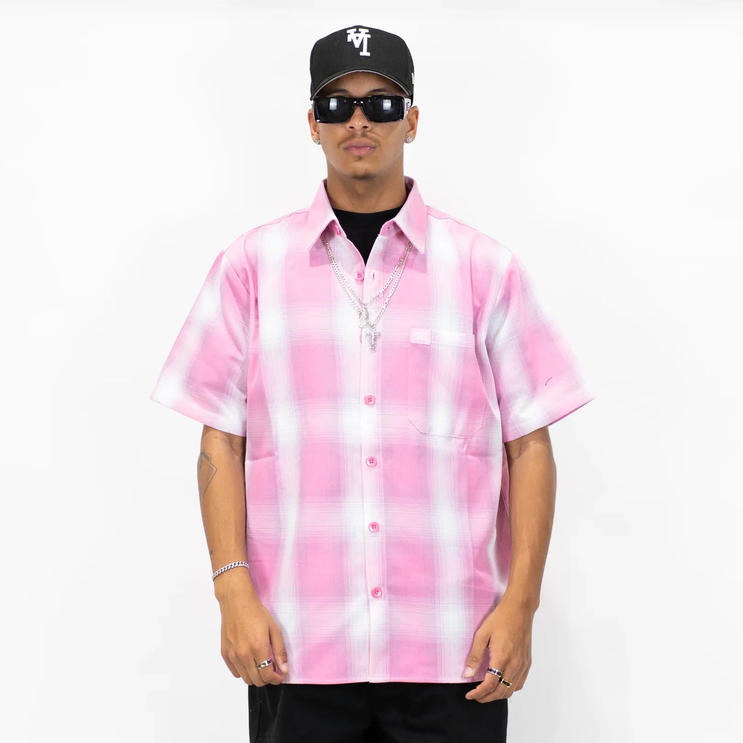 FB County Short Sleeve Checker Flannel Shirt - Korvel