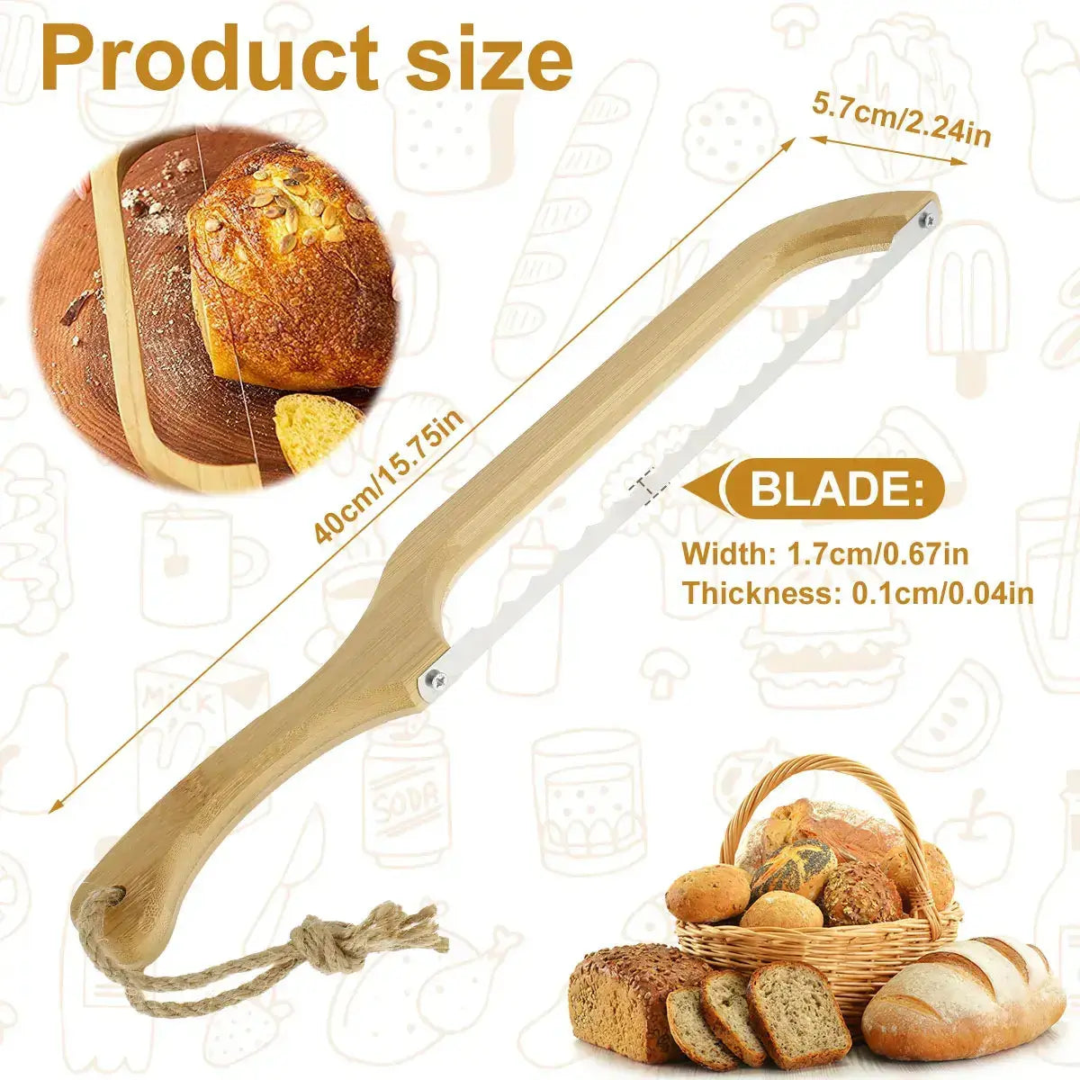 Couteau à pain ergonomique premium