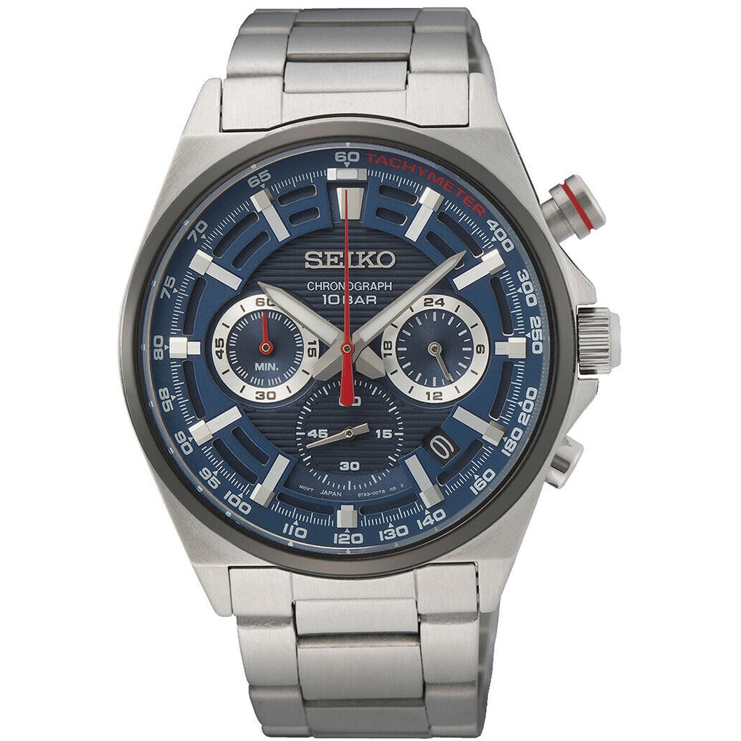 Montre classique Seiko pour homme - Cadran bleu