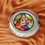 Stained Glass Cat Compact Travel Mirror for Pet Lovers