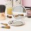 Stained Glass Cat Compact Travel Mirror for Pet Lovers