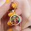 Artisan Stained Glass Cat Pendant Necklace - Korvel