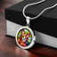 Artisan Stained Glass Cat Pendant Necklace - Korvel