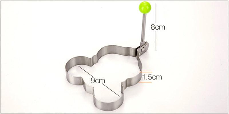 Juego de Moldes de Acero Inoxidable para Huevos Fritos y Panqueques
