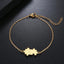 Dainty Gold and Silver Puzzle Link Bracelet for Women