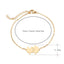Dainty Gold and Silver Puzzle Link Bracelet for Women