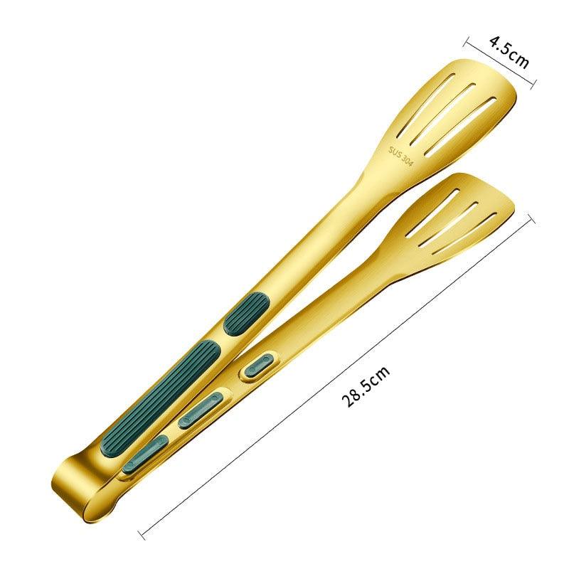 Versatile Stainless Steel Cooking Tongs - Ideal for BBQ, Steak, and More - Korvel