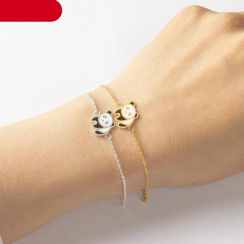 Gold Panda Cuff Bracelet - Trendy Women's Jewelry