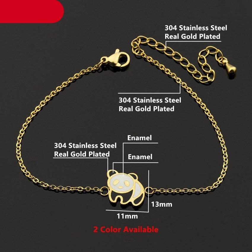 Gold Panda Cuff Bracelet - Trendy Women's Jewelry