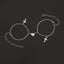 Stainless Steel Heart Shaped Magnetic Attraction Bracelet Set