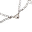 Stainless Steel Heart Shaped Magnetic Attraction Bracelet Set