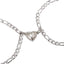Stainless Steel Heart Shaped Magnetic Attraction Bracelet Set