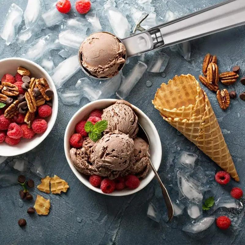 Cuillère à glace en acier inoxydable de qualité supérieure pour une utilisation en cuisine