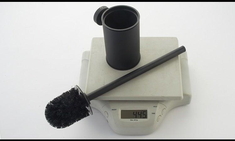 Premium Stainless Steel Toilet Brush Holder Set