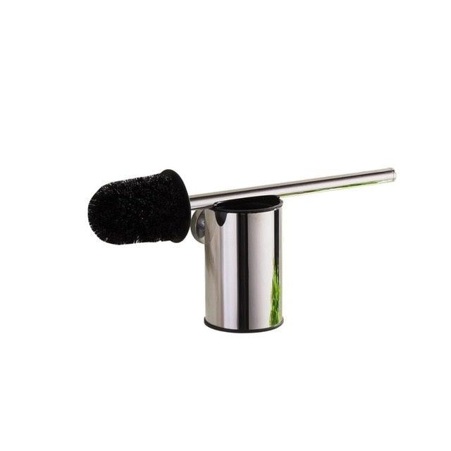 Premium Stainless Steel Toilet Brush Holder Set