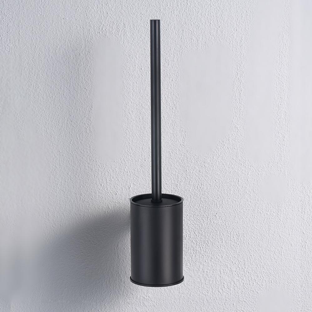 Premium Stainless Steel Toilet Brush Holder Set