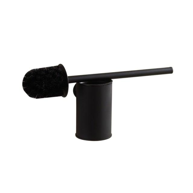 Premium Stainless Steel Toilet Brush Holder Set