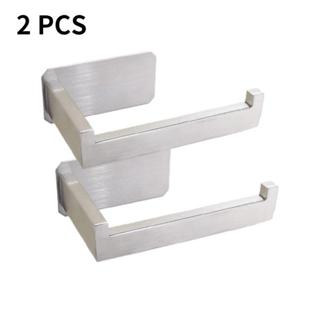 Soporte de Papel Higiénico Autoadhesivo de Acero Inoxidable Premium