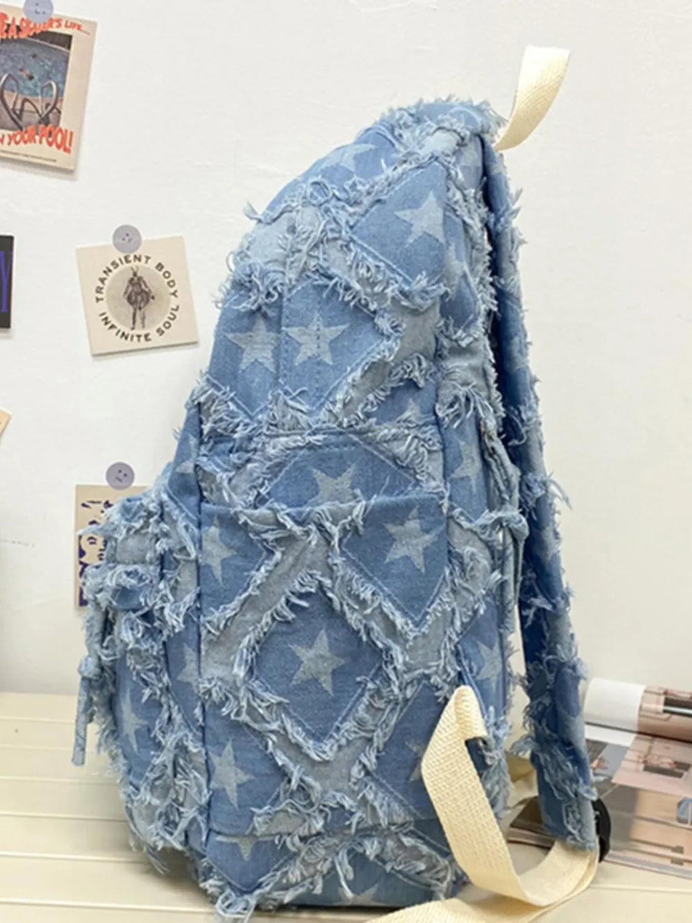 Star Denim Backpack Bag - Korvel