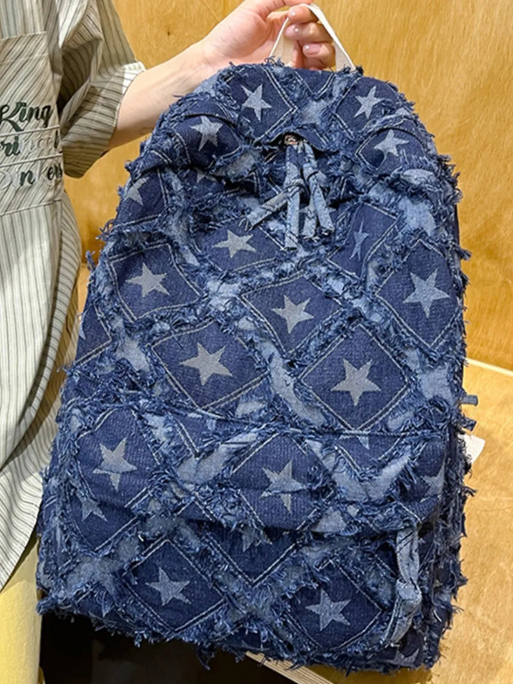 Star Denim Backpack Bag - Korvel