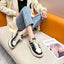Star Lace Up Round Toe Platform Sneakers - Korvel
