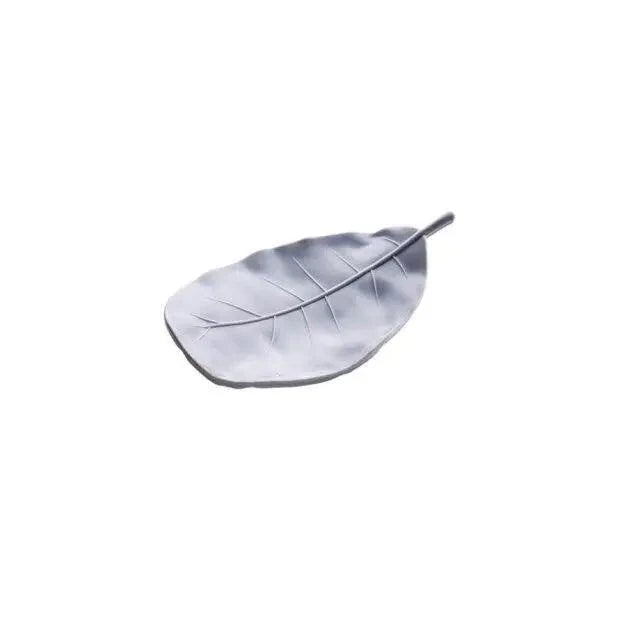Dish à savon en forme de feuille exquise - Accessoire de salle de bain élégant